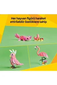 LEGO ® Creator 3 in 1 Wild Animals:Pink Flamingo  - 8+ Toy Building Set (288Pr) - Image 7