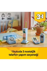 LEGO ® Creator 3 in 1 Retro Phone  - Creative Toy Building Set for Kids 8+ (383P) - Image 5