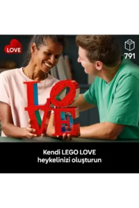 LEGO ® Art LOVE  - Gift Decorative Model Building Set for Adults (791P) - Image 5