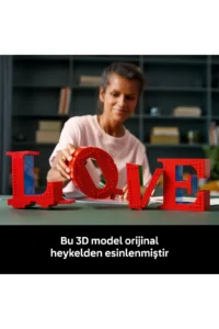 LEGO ® Art LOVE  - Gift Decorative Model Building Set for Adults (791P) - Image 7