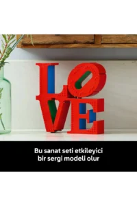 LEGO ® Art LOVE  - Gift Decorative Model Building Set for Adults (791P) - Image 9