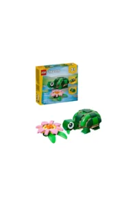 LEGO ® Creator 3 in 1 Turtle and Water Lily Flower  – 7+ Toy Building Set (124 Pieces)
