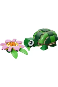 LEGO ® Creator 3 in 1 Turtle and Water Lily Flower  – 7+ Toy Building Set (124 Pieces) - Image 2