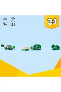 LEGO ® Creator 3 in 1 Turtle and Water Lily Flower  – 7+ Toy Building Set (124 Pieces) - Image 5