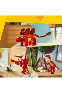 LEGO ® Creator 3 in 1 Wild Dinosaur  – 8+ Creative Toy Building Set (283 Pieces) - Image 6