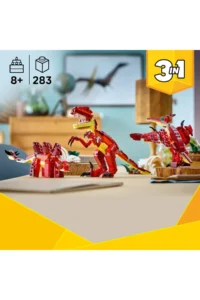 LEGO ® Creator 3 in 1 Wild Dinosaur  – 8+ Creative Toy Building Set (283 Pieces) - Image 9
