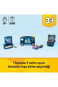 LEGO ® Creator 3 in 1 Retro Game Console  – 8+ Creative Toy Building Set (268 Pieces) - Image 5