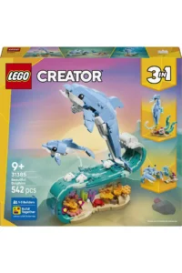 LEGO ® Creator 3 in 1 Sea Animals: Beautiful Dolphins  – 9+ Toy Building Set (542 Pieces) - Image 3