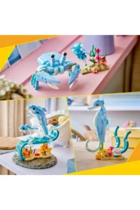 LEGO ® Creator 3 in 1 Sea Animals: Beautiful Dolphins  – 9+ Toy Building Set (542 Pieces) - Image 5