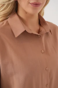 Bigdart 3900 Oversized LONG Basic Shirt - Camel - Image 5