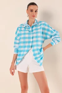 Bigdart 3900 Oversized LONG Basic Shirt - E. Blue