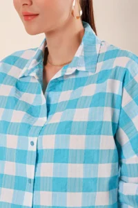 Bigdart 3900 Oversized LONG Basic Shirt - E. Blue - Image 3