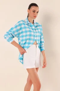 Bigdart 3900 Oversized LONG Basic Shirt - E. Blue - Image 6