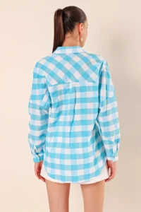 Bigdart 3900 Oversized LONG Basic Shirt - E. Blue - Image 7