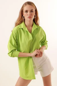 Bigdart 3900 Oversized LONG Basic Shirt - Sage