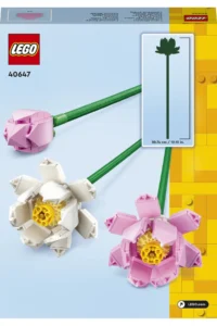 LEGO ® Botanicals Lotus Flowers  - 8+ Decorative Flower Model Building Set (220P) - Image 4