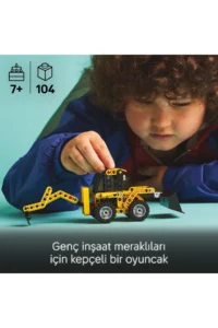 LEGO ® Technic Backhoe Loader  - Toy Construction Vehicle Construction Set for 7+ Kids (104P) - Image 5
