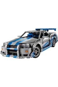 LEGO ® Technic™ Faster Furious Nissan Skyline GT-R (R34) Car  - 18+ Model Set (1410P) - Image 2