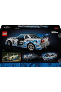LEGO ® Technic™ Faster Furious Nissan Skyline GT-R (R34) Car  - 18+ Model Set (1410P) - Image 4