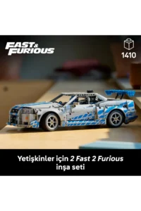 LEGO ® Technic™ Faster Furious Nissan Skyline GT-R (R34) Car  - 18+ Model Set (1410P) - Image 5
