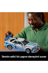 LEGO ® Technic™ Faster Furious Nissan Skyline GT-R (R34) Car  - 18+ Model Set (1410P) - Image 9