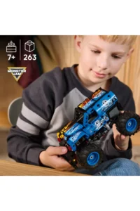 LEGO ® Technic Monster Jam™ Grave Digger™ Fire and Ice  – 7+ Toy Building Set (263 Pieces) - Image 7