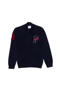 US Polo Shirt Assn. Boys' Navy Blue Zippered Knitwear Cardigan
