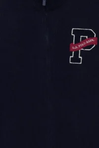 US Polo Shirt Assn. Boys' Navy Blue Zippered Knitwear Cardigan - Image 3