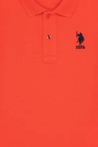US Polo Shirt Assn. Boys' Red Basic Polo Shirt Shirt Collar T-Shirt - Image 3