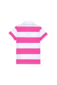 US Polo Shirt Assn. Boys' Pink Polo Shirt Shirt Collar T-Shirt - Image 2