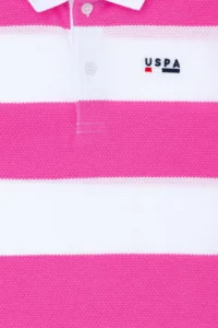 US Polo Shirt Assn. Boys' Pink Polo Shirt Shirt Collar T-Shirt - Image 3