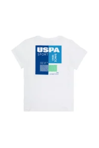 US Polo Shirt Assn. Kids WHITE Crew Neck T-Shirt - Image 2