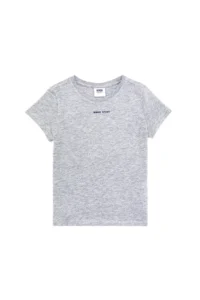 US Polo Shirt Assn. Kids Gray Melange Crew Neck T-Shirt