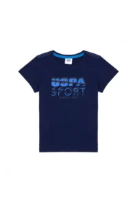 US Polo Shirt Assn. Kids Navy Blue Crew Neck T-Shirt