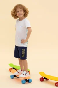US Polo Shirt Assn. Kids WHITE Crew Neck T-Shirt - Image 3