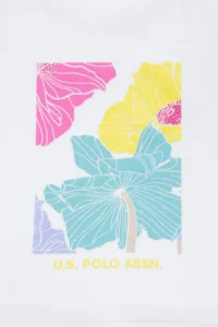 US Polo Shirt Assn. Kids WHITE Crew Neck T-Shirt - Image 3