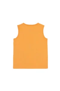 US Polo Shirt Assn. Boys' Orange Crew Neck Sleeveless T-Shirt - Image 4