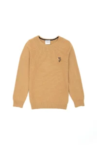 US Polo Shirt Assn. Boys' Sand Basic Crew Neck Sweater