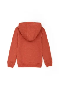 US Polo Shirt Assn. Kids Brick Red Basic Hooded Sweatshirt - Image 2