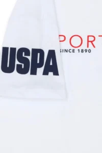 US Polo Shirt Assn. Girls' WHITE Crew Neck T-Shirt - Image 5