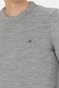 US Polo Shirt Assn. Men Gray Melange Sweater - Image 7