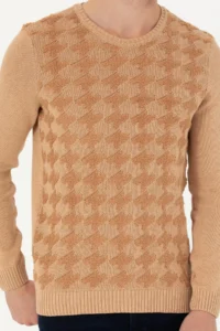 US Polo Shirt Assn. Men Sand Melange Sweater - Image 6
