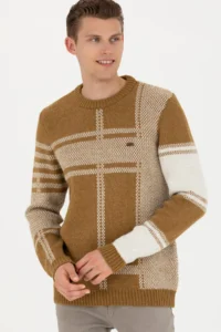 US Polo Shirt Assn. Men Light Khaki Sweater - Image 3