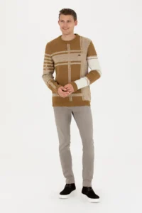 US Polo Shirt Assn. Men Light Khaki Sweater - Image 4