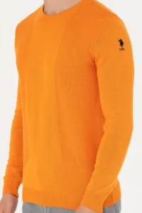 US Polo Shirt Assn. Men Orange Sweater - Image 6
