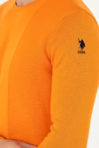 US Polo Shirt Assn. Men Orange Sweater - Image 7