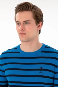 US Polo Shirt Assn. Men Cobalt Blue Sweater - Image 2