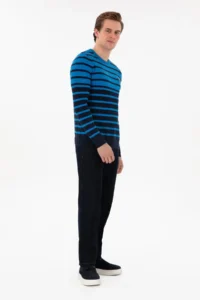 US Polo Shirt Assn. Men Cobalt Blue Sweater - Image 4