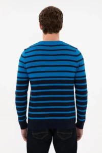 US Polo Shirt Assn. Men Cobalt Blue Sweater - Image 5