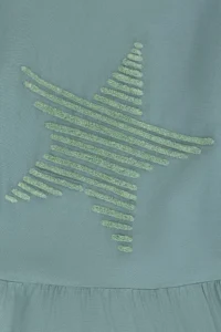 US Polo Shirt Assn. Girls' Mint Long Sleeve Weaving Dress - Image 3
